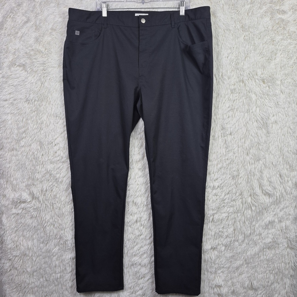 Peter Millar eb66 Performance Five-Pocket Pants Black 42x32 Golf